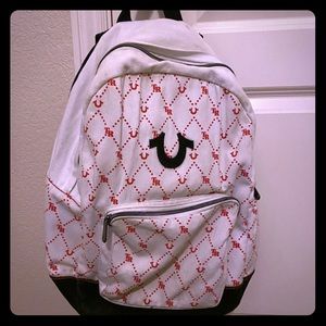 true religion monogram backpack